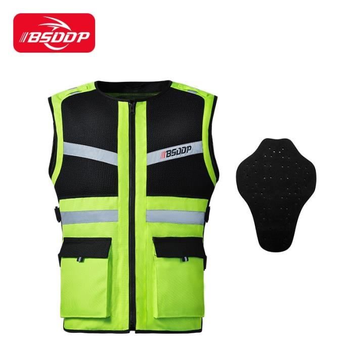Gilet De Sécurité Haute Visibilité - Réfléchissant Pour Chantier, Vélo, Moto, Travail