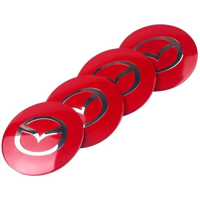 4 Piece Voiture Cache-moyeux Pour Mazda CX3 52mm,Couvercle De Moyeu Roue Jante Chapeau Imperméable Résistant Aux Rayures Accessoires,B