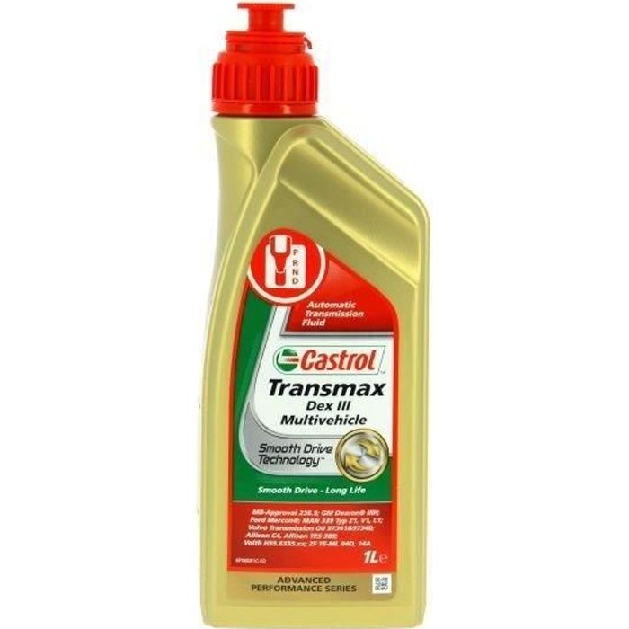 CASTROL Huile de transmission Transmax Dexron III Multivehicle - 1 L