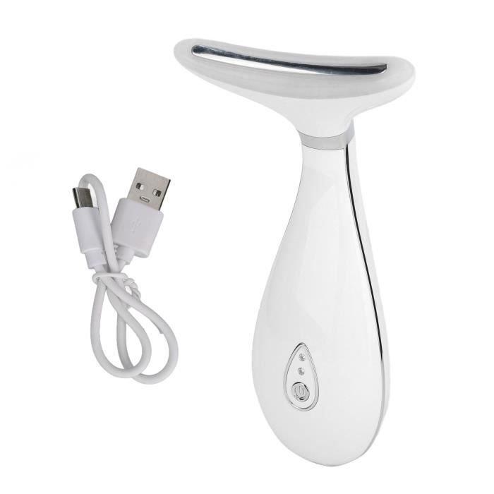 Neckline Slimmer Appareil De Massage Et Tonification Du Cou – 3 Niveaux De Résistance – Réduit Le Double Menton, Raffermit La Peau – ABS Portable