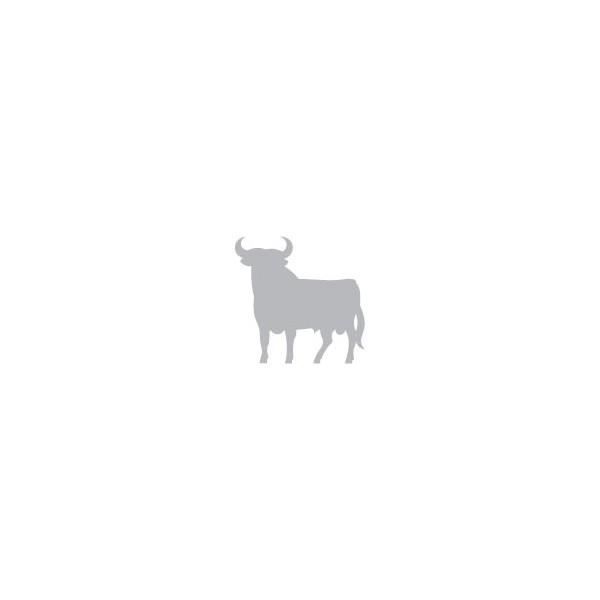 Autocollant toro taureau espagne stickers gris 17 cm 