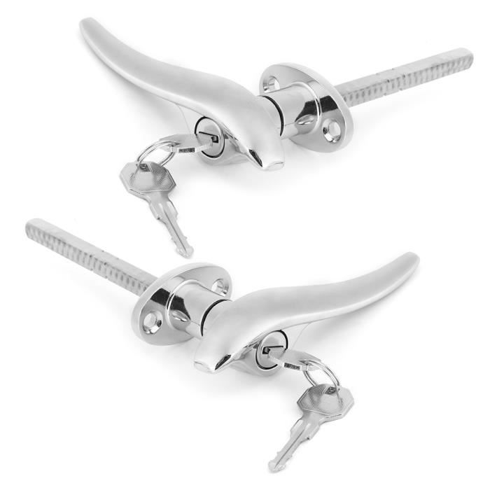 XTevu Serrure de moteur hors-bord pour moteur hors-bord avec 2 clés en acier inoxydable haute sécurité pour yacht marine