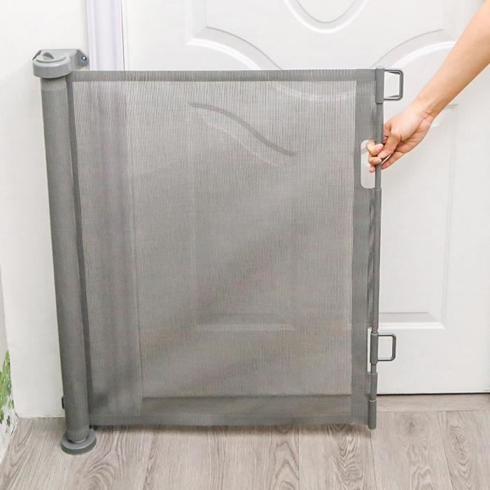 Meilleurs prix pour Barrière de Protection pour Porte descalier pour Enfants JEOBEST - 86*180cm - Gris - Tissu en maille