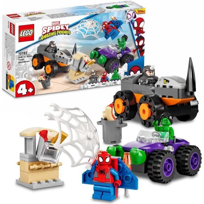 LEGO® 10782 Marvel Spidey et Ses Amis Extraordinaires Le Combat Des  Camions, Hulk contre le Rhino, Jouet Enfants +4 Ans - Cdiscount Jeux -  Jouets