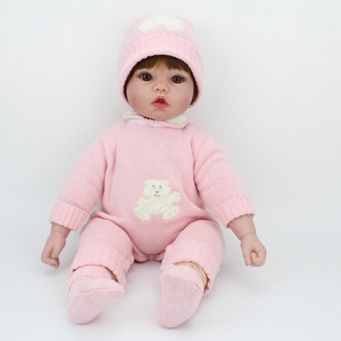 50 Cm Poupee Reborn Bebe Vinyle Realiste Realiste Bebe Reborn Bebes Poupees Enfants Jouer Jouets Avec Perruque Pour Les Filles Cdiscount Jeux Jouets