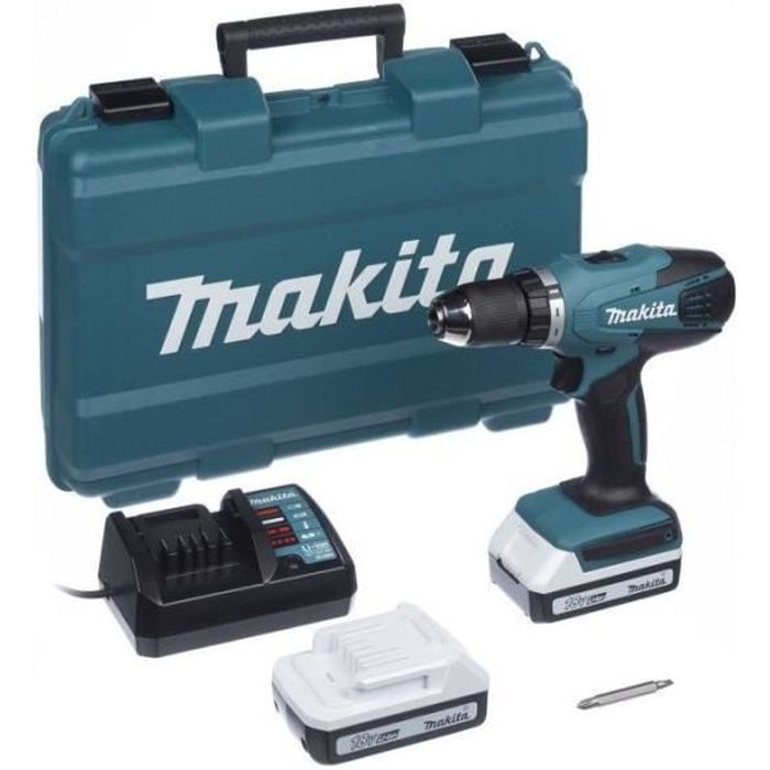 MAKITA DF457DWE - Perceuse / Visseuse 18V + 2 batteries 1.5 ah