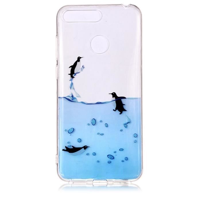 Posanter Cover per Huawei Honor 7A/Y6 2018, Flip Custodia Portafoglio Caso Libro Pelle PU e Slim TPU Silicone Antiurto, Ultra Sottile con Chiusura Magnetica e Tasca per Carte Flip Wallet Caso (Blu