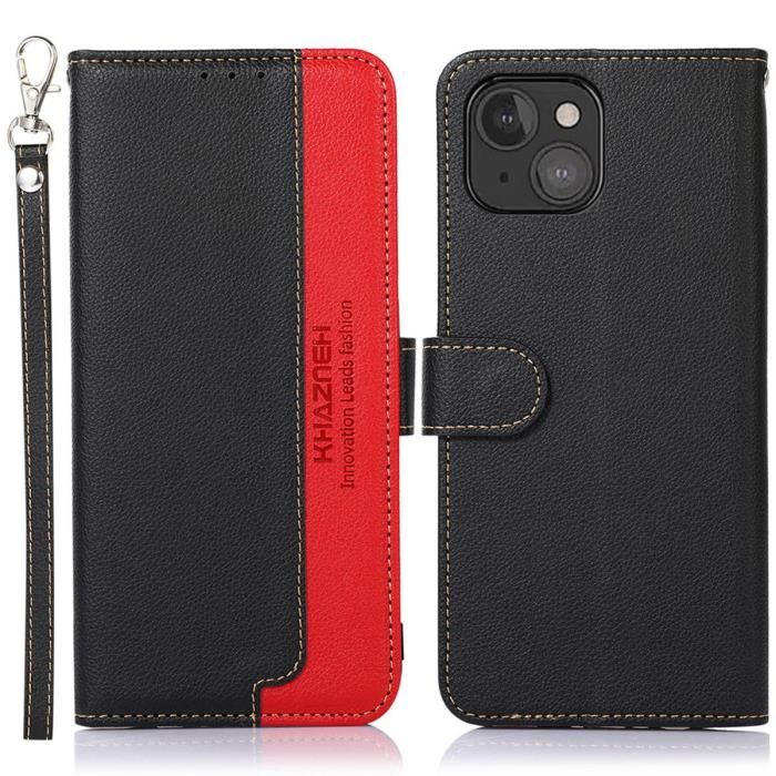 Mooncase Étui en cuir RFID antivol pour Apple iPhone 13 Mini - MOONCASE - Motif ...
