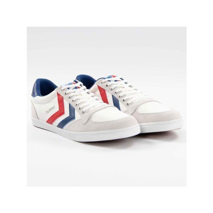 Baskets basses HUMMEL Ten Star Low Canvas - Homme - Blanc - Lacets Baskets basses HUMMEL Ten Star Low Canvas - Homme - Blanc - Lacets