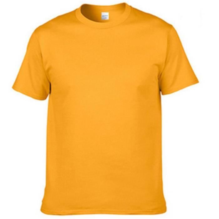 t shirt homme jaune