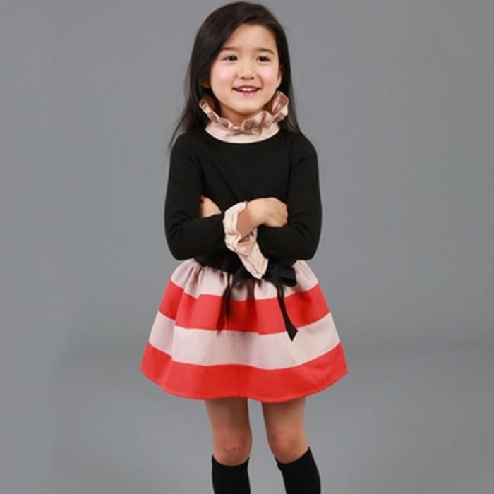 Vêtement Pour Enfant Robe Imprimée Fleurie Pour Enfants