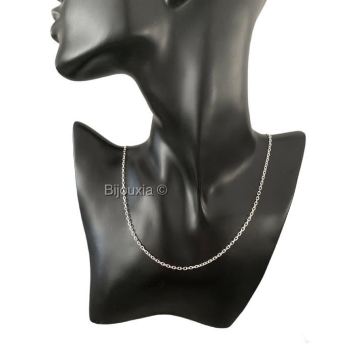 Chaîne Maille Forçat Argent Massif 925//1000 LONGUEUR 45CM BIJOUX NEUF MIXTE