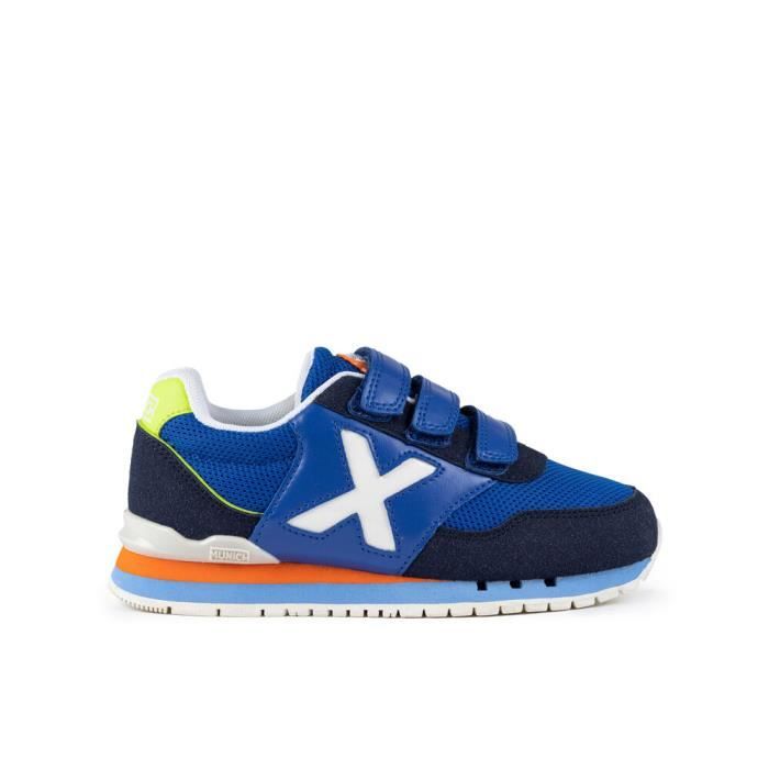 Munich Chaussures de course - MUNICH - Dash - Enfant - Bleu - Lacets