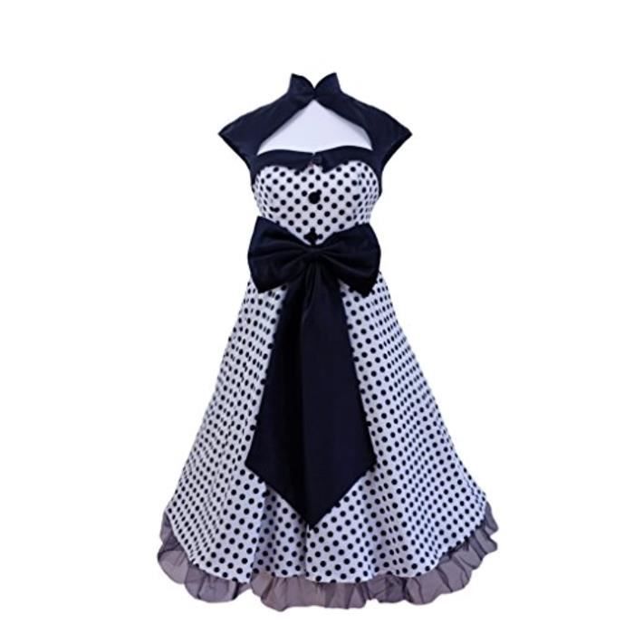 Robe Q57tt Vintage Des Annees 1950 Des Annees 60 Swing Rockabilly Noir Rouge A Pois Soiree Soiree Robe Retro Uk Taille 8 24 Taille 3 Blanc Achat Vente Robe Cdiscount