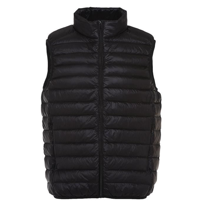 Doudoune gilet chauffant sans manche noir T2XL batterie incluse