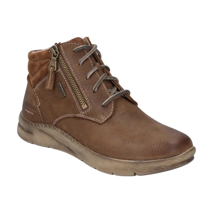 Mocassin Homme Josef Seibel Chance 68 - Cuir Vachette, Semelle PU, Construction AGO, Couleur Marron - 7