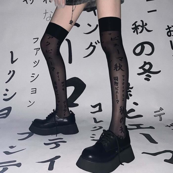 Bas Résille Dentelle Burlesque LORES – Autoportants Sexy Femme – Maille Sensuelle