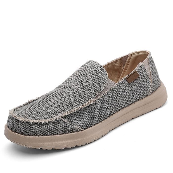Mocassins plates à enfiler (Grey) main image 0