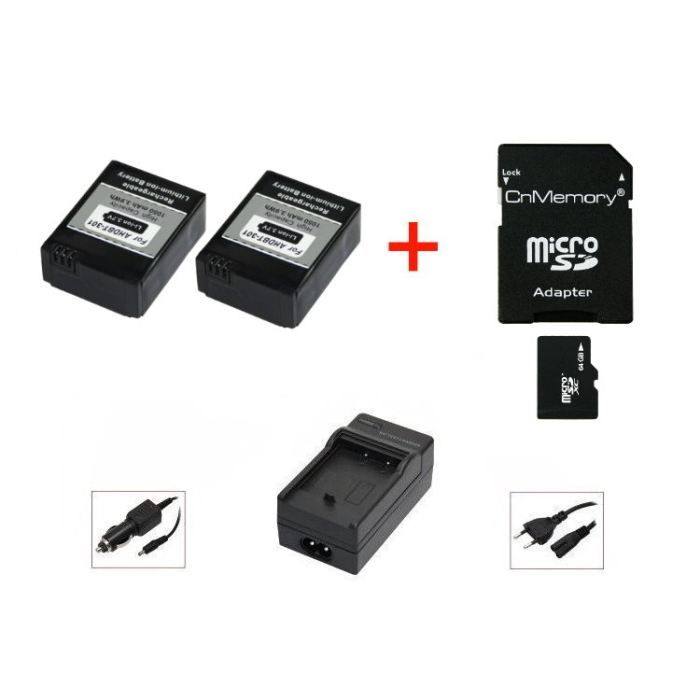 Suptig Batterie (lot de 2) et double chargeur pour GoPro Suptig Batterie (lot de 2) et double chargeur pour GoPro