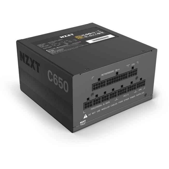 Alimentation PC - NZXT C650 - 650W - 80+ Gold (NP-C650M-EU)