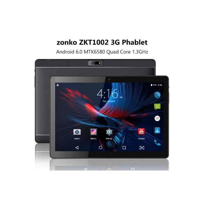 Zonko Tablette tactile ZKT1002 10,1'' Android 6.0 16 Go MTK6580 Quad