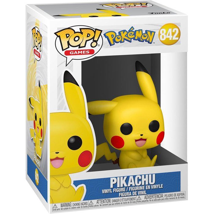 Figurine Funko Pop! - Pokémon Pikachu Assis - Vinyle