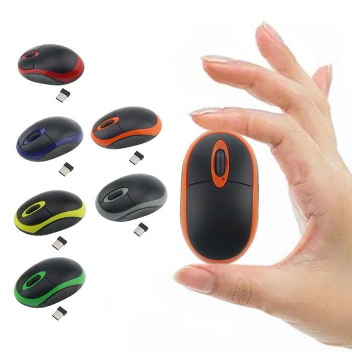 Souris optique sans fil mini souris sans fil 2.4G élégante pour ordinateur  portable Vert - Cdiscount Informatique