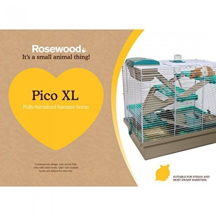 Meilleurs prix pour Cage ROSEWOOD Pico sarcelle translucide - XL - Bleu - Pour hamsters et souris