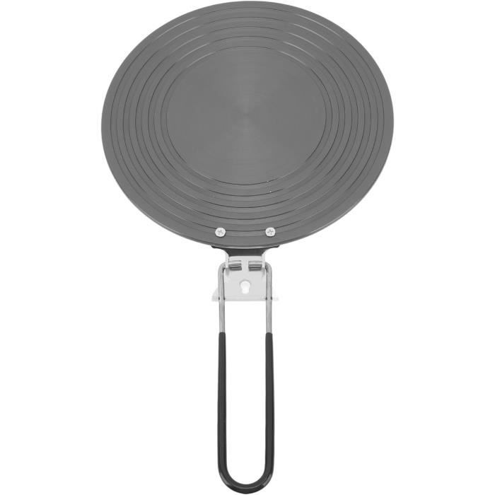 Adaptateur Plaque Induction 24cm LEUOVE - Pour Cafetières Moka Et Ustensiles Non Compatibles - Poignée Amovible