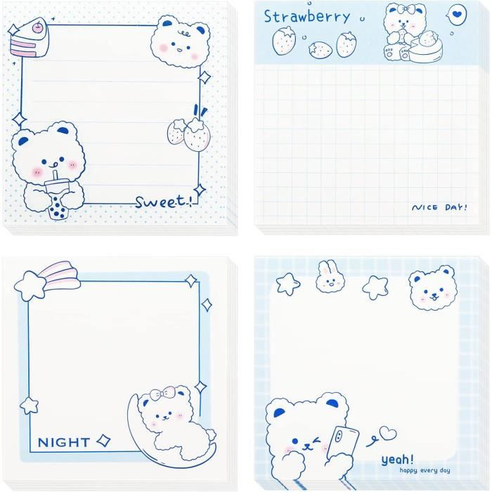 TANGJJY 800 Feuilles Notes Autocollantes - 8 Couleurs, 75x75 Mm | Pour Bureau, école, Réunion, Maison
