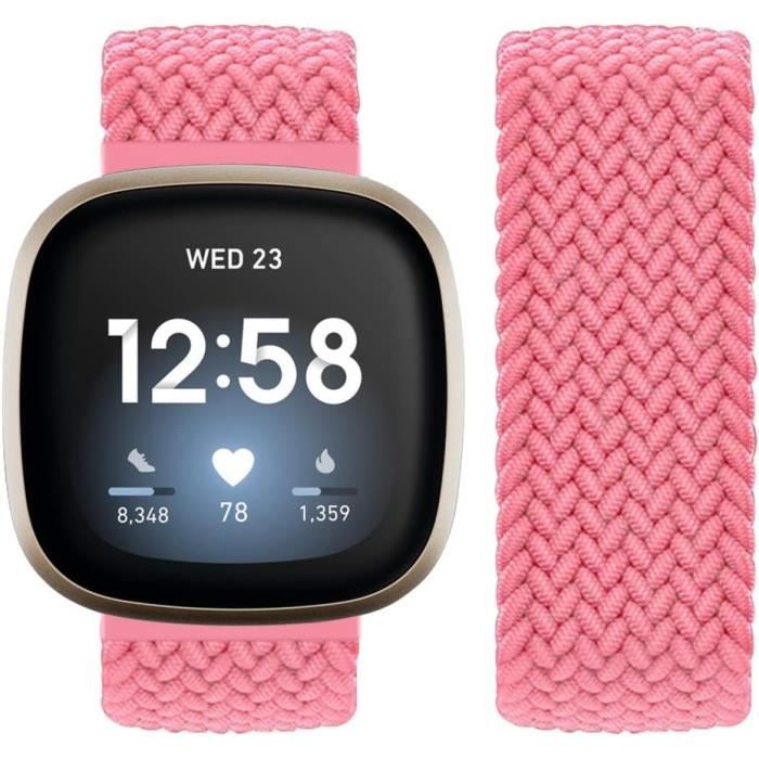 Faliogo Bracelet Métal Fitbit Versa 3/Sense - Bracelet Acier Inoxydable Fermeture Magnétique | Accessoire Montre Connectée