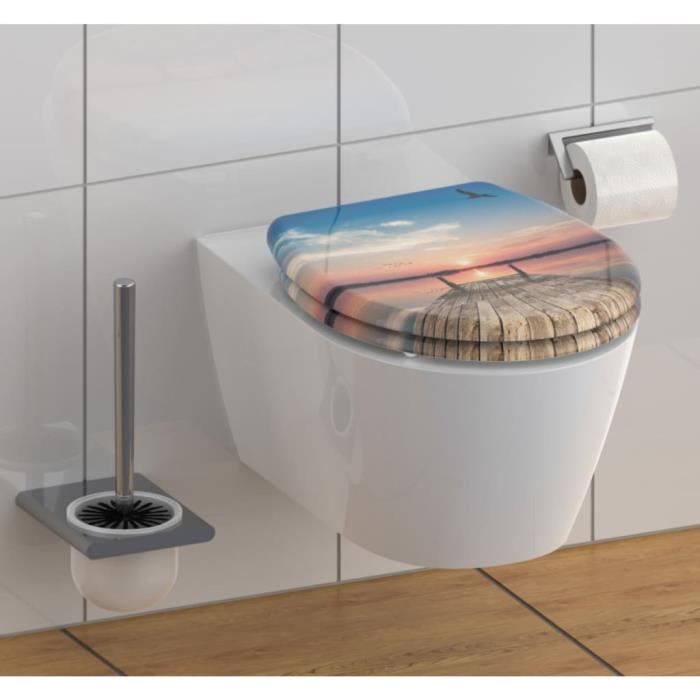 SCHÜTTE Siège de toilette avec fermeture en douceur SUNSET SKY 438777