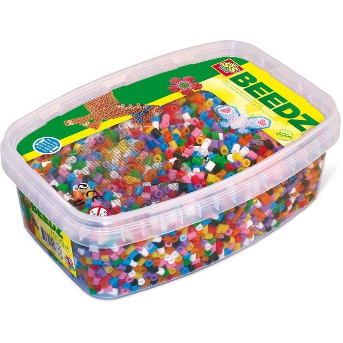 Perles à repasser - SES CREATIVE - Boîtes 7000 Perles Mix - Sans PVC - Pour Enfant de 5 ans et plus