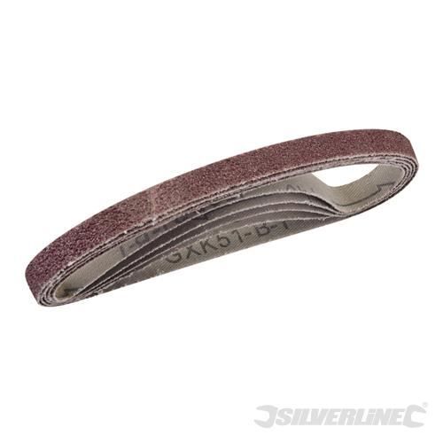 Bandes Abrasives Silverline 100x610mm Grain 60 - Lot De 5 - Corindon Résine