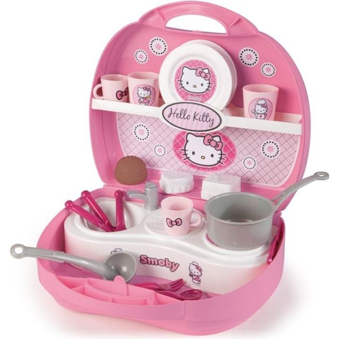 Mini Cuisine Hello Kitty - Smoby - Malette+Dinette - Enfant - Fille - 3 ans