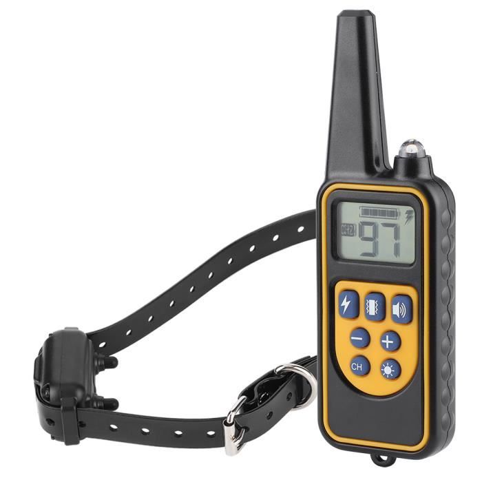 Sonew appareils ménagers 800M dispositif de dressage de chien télécommandé bouchon d'écorce collier électrique étanche