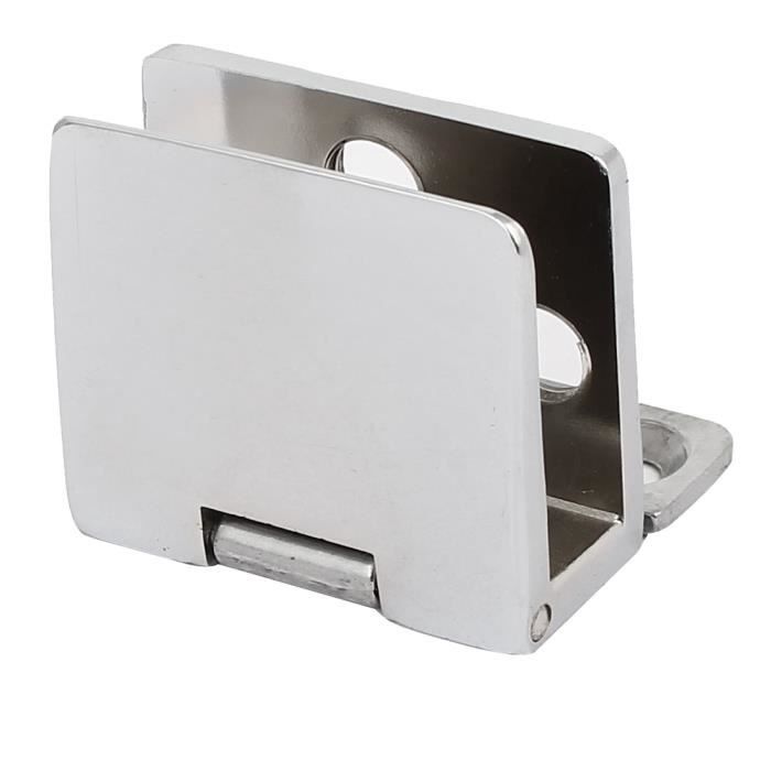 4 Charnières Porte Verre Uxcell – Collier Acier Inox, Pour Verre ép. 5-8mm