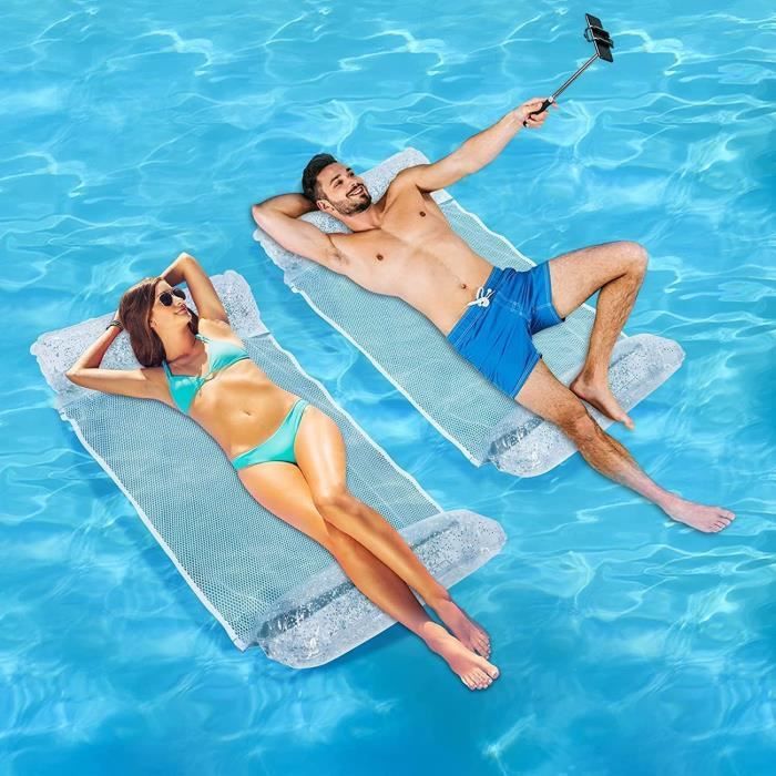 Flotteur Gonflable Piscine Hamac De Natation inclinable léger siège lit