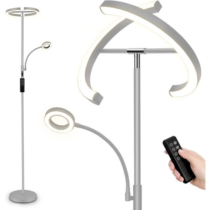 Lampadaire FIMEI 29W Avec Télécommande - Lumière Réglable 3000K-6000K Pour Salon/Chambre