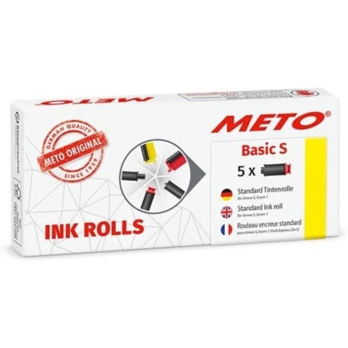 6 Rouleaux Encreurs Bicolores Noir/rouge - Pour Calculatrices Casio IR40T, Sharp