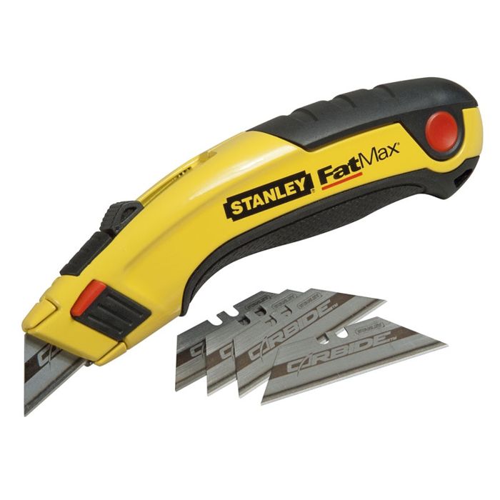 Cutter à lames rétractible STANLEY Fatmax + 5 lames Carbides - 7-10-778
