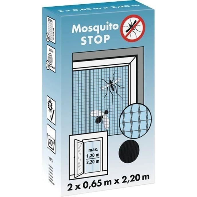 Mosquito stop gris 2.2mx65cm porte