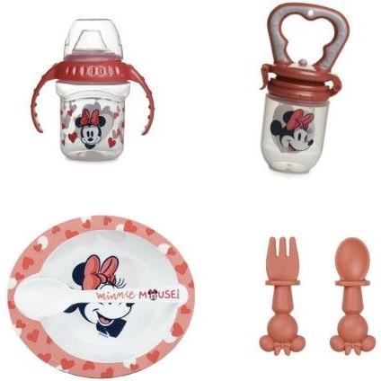 Pack repas 1er age THERMOBABY MINNIE - 1 grignoteuse + 1 bol + 1 tasse à poignée +2 cuillères