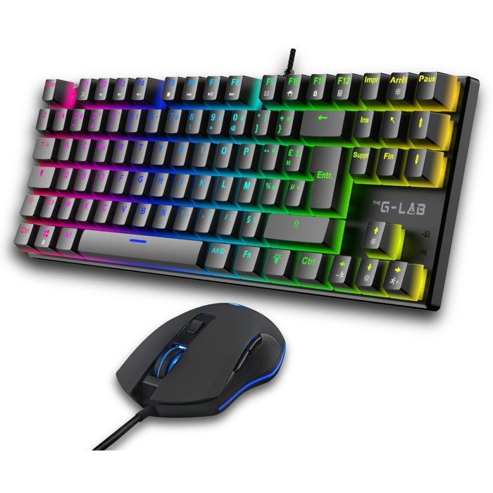 Pack Clavier et Souris The G-Lab COMBO MERCURY EX – Mécanique TKL RGB