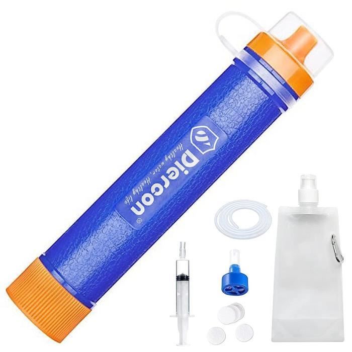 Paille à Eau Personnelle Professionnelle Avec Filtre - Débit 450ml/min