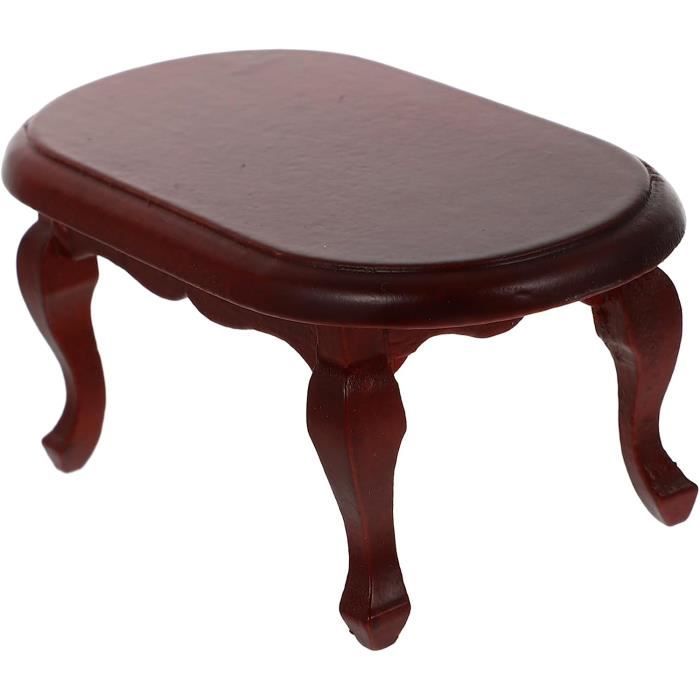 Table à Thé En Bois Pour Maison De Poupée, Décoration De Modèle De