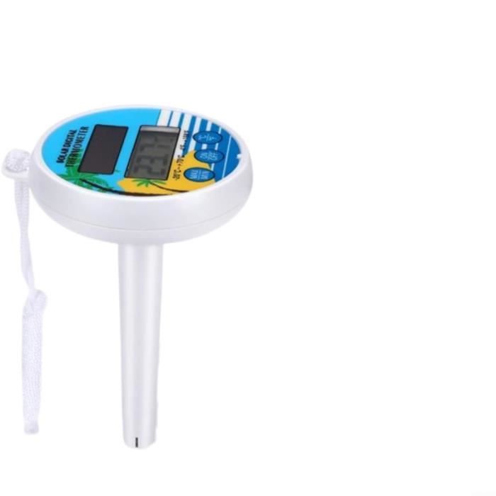 Thermomètre Piscine Solaire BALDR - Étanche IPX8 - Écran LCD - Pour Piscine, Jacuzzi, Aquarium