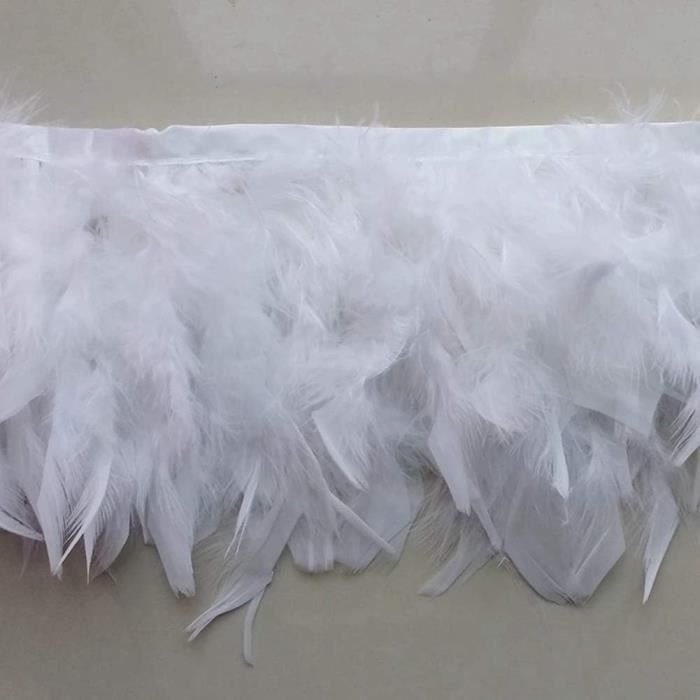 Frange De Plumes De Dinde Noires 2m - Idéale Couture, Costumes, Décoration Et Travaux Manuels