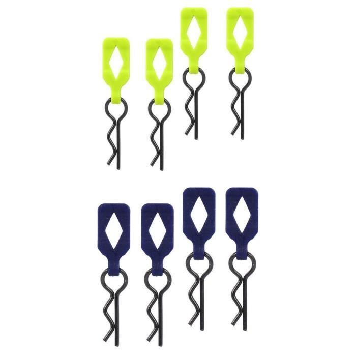 Deerc Lot De 20 Pinces De Carrosserie RC – Clips En Alliage D'aluminium Et Acier, Compatibles 1/10, 1/12 Et 1/16 !
