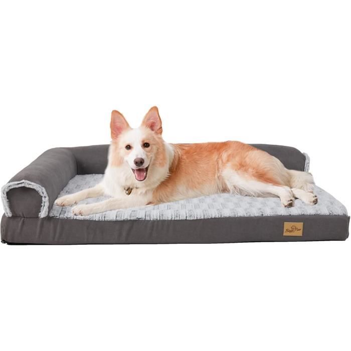 Comparer les prix de Panier Chien Dehoussable Grande Taille Orthopedique Lit pour Grand Chien Lavable Coussin Chien Apaisant